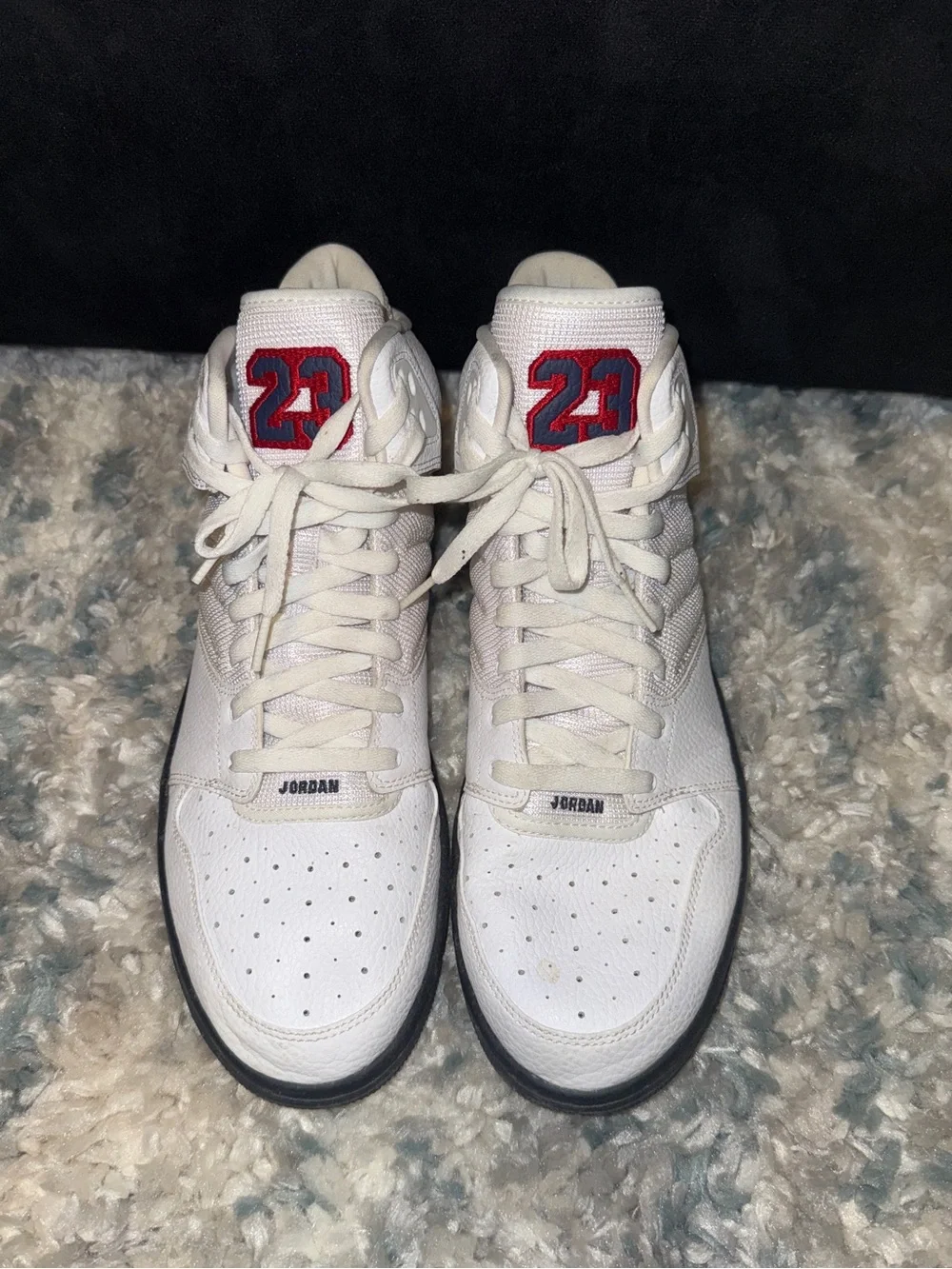 Nike Jordan 1 Flight 4 Premium in Red, White, and Midnight Navy